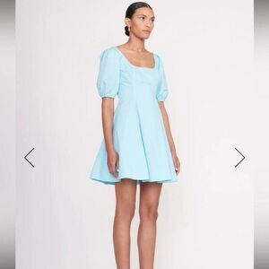Staud Laelia Dress in turquoise